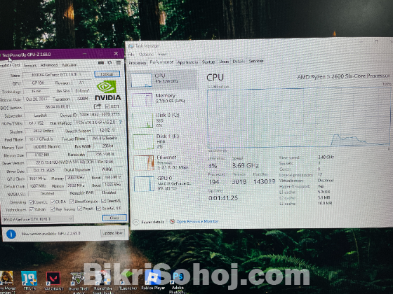 Ryzen 5 2600 + Gtx 1070ti Gaming Pc Sell
